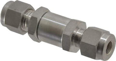 Ham-Let - 1/4" Stainless Steel Check Valve - Inline, Comp x Comp, 3,000 WOG - Apex Tool & Supply