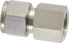 Ham-Let - 1/2" OD, Grade 316Stainless Steel Female Connector - Comp x FNPT Ends - Apex Tool & Supply