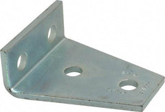 Cooper B-Line - Zinc Plated Carbon Steel 4 Hole Gusseted Strut Shelf Bracket - 1/2" Bolt, 4 Holes, Used with Cooper B Line Channel & Strut (All Sizes Except B62 & B72) - Apex Tool & Supply