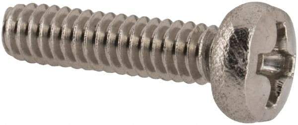 Value Collection - M2x0.40 Metric Coarse, 8mm Length Under Head Phillips Drive Machine Screw - Pan Head, Grade 18-8 & A2 Stainless Steel, Uncoated, Without Washer - Apex Tool & Supply