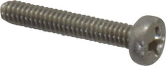 Value Collection - M2x0.40 Metric Coarse, 12mm Length Under Head Phillips Drive Machine Screw - Pan Head, Grade 18-8 & A2 Stainless Steel, Uncoated, Without Washer - Apex Tool & Supply
