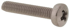 Value Collection - M2.5x0.45 Metric Coarse, 14mm Length Under Head Phillips Drive Machine Screw - Pan Head, Grade 18-8 & A2 Stainless Steel, Uncoated, Without Washer - Apex Tool & Supply