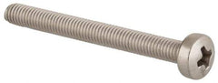 Value Collection - M3x0.50 Metric Coarse, 30mm Length Under Head Phillips Drive Machine Screw - Pan Head, Grade 18-8 & A2 Stainless Steel, Uncoated, Without Washer - Apex Tool & Supply