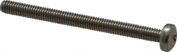 Value Collection - M3x0.50 Metric Coarse, 35mm Length Under Head Phillips Drive Machine Screw - Pan Head, Grade 18-8 & A2 Stainless Steel, Uncoated, Without Washer - Apex Tool & Supply