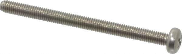 Value Collection - M3x0.50 Metric Coarse, 40mm Length Under Head Phillips Drive Machine Screw - Pan Head, Grade 18-8 & A2 Stainless Steel, Uncoated, Without Washer - Apex Tool & Supply