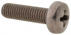 Value Collection - M5x0.80 Metric Coarse, 18mm Length Under Head Phillips Drive Machine Screw - Pan Head, Grade 18-8 & A2 Stainless Steel, Uncoated, Without Washer - Apex Tool & Supply