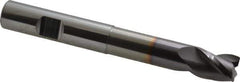 Niagara Cutter - 1/2", 3 Flute, Single End, Solid Carbide, 0.03" Corner Radius End Mill - 4" OAL, 35° Helix, Right Hand Flute, 5/8" LOC, Right Hand Cut, 2-1/8" Extended Reach - Apex Tool & Supply