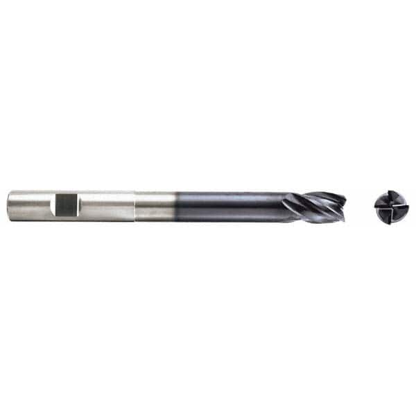 Niagara Cutter - 7/16" Diam 4 Flute Solid Carbide 0.02" Corner Radius End Mill - Apex Tool & Supply