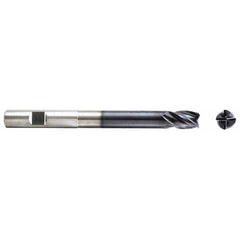 Niagara Cutter - 7/16" Diam 4 Flute Solid Carbide 0.02" Corner Radius End Mill - Apex Tool & Supply