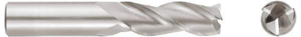Niagara Cutter - 7/16", 3 Flute, Single End, Solid Carbide, 0.0150 - 0.0200" Corner Radius End Mill - 2-1/2" OAL, 35° Helix, Right Hand Flute, 9/16" LOC, Right Hand Cut - Apex Tool & Supply