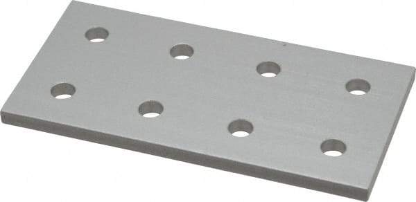 80/20 Inc. - 2" Wide, 4" High, Open Shelving 8 Hole Joining Strip - Aluminum, Use with Series 10 & Bolt Kit 3321 - Apex Tool & Supply