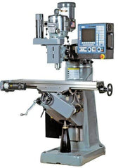 Bridgeport - 48" Long x 9" Wide, 3 Phase Fagor 8055-i CNC Milling Machine - Variable Speed Pulley Control, R8 Taper, 3 hp - Apex Tool & Supply