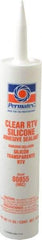 Permatex - 11 oz Cartridge Clear RTV Silicone Joint Sealant - -75 to 400°F Operating Temp, 24 hr Full Cure Time - Apex Tool & Supply