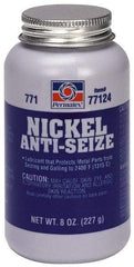 Permatex - 8 oz Bottle High Temperature Anti-Seize Lubricant - Nickel, -65 to 2,400°F, Gray, Water Resistant - Apex Tool & Supply