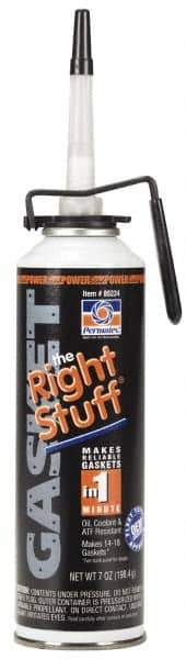 Permatex - 7-1/2 oz Instant Gasket Maker - -75 to 400°F, Black, Comes in PowerBead Pressurized Can - Apex Tool & Supply