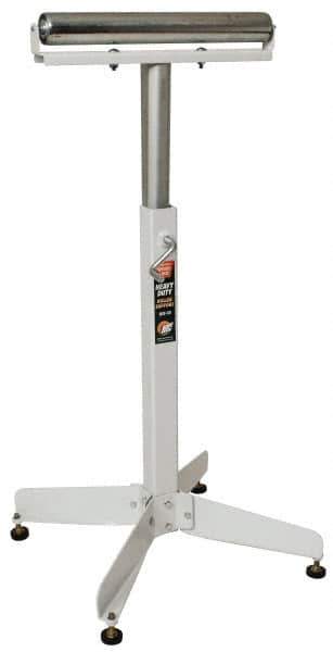 HTC - 16 Inch Long x 43 Inch High Heavy Duty Roller Support - 350 Lbs. Limit, with 1 and 2 Inch Wide Rollers - Apex Tool & Supply