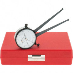 Starrett - 10 to 35mm Inside Dial Caliper Gage - 0.025mm Graduation, 3-1/4" Leg Length, Ball Contact Points - Apex Tool & Supply