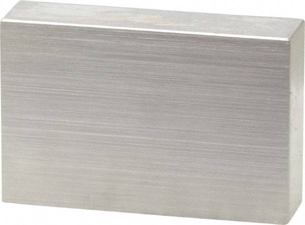 Mitutoyo - 0.9" Rectangular Steel Gage Block - Accuracy Grade 0, Includes Certificate of Inspection - Apex Tool & Supply