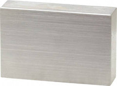 Mitutoyo - 0.9" Rectangular Steel Gage Block - Accuracy Grade 0, Includes Certificate of Inspection - Apex Tool & Supply