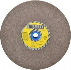 Tru-Maxx - 60 Grit Aluminum Oxide Bench & Pedestal Grinding Wheel - 8" Diam x 1" Hole x 1" Thick, 3600 Max RPM, O Hardness, Medium Grade , Vitrified Bond - Apex Tool & Supply