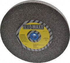 Tru-Maxx - 36 Grit Aluminum Oxide Bench & Pedestal Grinding Wheel - 10" Diam x 1-1/4" Hole x 1" Thick, 3250 Max RPM, P Hardness, Very Coarse Grade , Vitrified Bond - Apex Tool & Supply