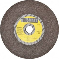 Tru-Maxx - 46 Grit Aluminum Oxide Bench & Pedestal Grinding Wheel - 10" Diam x 1-1/4" Hole x 1" Thick, 3250 Max RPM, P Hardness, Coarse Grade , Vitrified Bond - Apex Tool & Supply