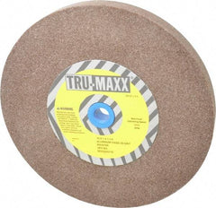 Tru-Maxx - 60 Grit Aluminum Oxide Bench & Pedestal Grinding Wheel - 10" Diam x 1-1/4" Hole x 1" Thick, 3250 Max RPM, P Hardness, Medium Grade , Vitrified Bond - Apex Tool & Supply