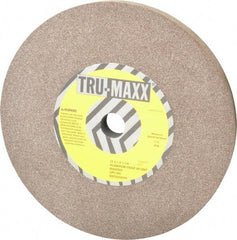 Tru-Maxx - 60 Grit Aluminum Oxide Bench & Pedestal Grinding Wheel - 12" Diam x 1-1/4" Hole x 1" Thick, 2705 Max RPM, P Hardness, Medium Grade , Vitrified Bond - Apex Tool & Supply