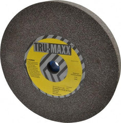Tru-Maxx - 46 Grit Aluminum Oxide Bench & Pedestal Grinding Wheel - 12" Diam x 1-1/4" Hole x 1-1/2" Thick, 2705 Max RPM, P Hardness, Coarse Grade , Vitrified Bond - Apex Tool & Supply