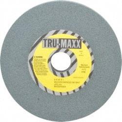 Tru-Maxx - 120 Grit Silicon Carbide Bench & Pedestal Grinding Wheel - 6" Diam x 1" Hole x 1/2" Thick, 5410 Max RPM, K Hardness, Fine Grade , Vitrified Bond - Apex Tool & Supply