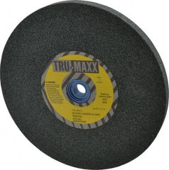 Tru-Maxx - 60 Grit Silicon Carbide Bench & Pedestal Grinding Wheel - 7" Diam x 1" Hole x 1/2" Thick, 3600 Max RPM, K Hardness, Medium Grade , Vitrified Bond - Apex Tool & Supply