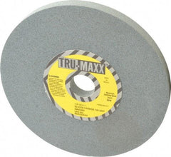 Tru-Maxx - 120 Grit Silicon Carbide Bench & Pedestal Grinding Wheel - 7" Diam x 1" Hole x 1/2" Thick, 3600 Max RPM, K Hardness, Fine Grade , Vitrified Bond - Apex Tool & Supply