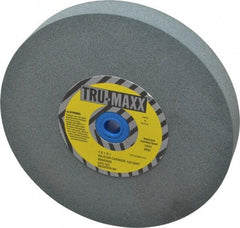Tru-Maxx - 120 Grit Silicon Carbide Bench & Pedestal Grinding Wheel - 7" Diam x 1" Hole x 1" Thick, 3600 Max RPM, K Hardness, Fine Grade , Vitrified Bond - Apex Tool & Supply