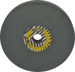 Tru-Maxx - 80 Grit Silicon Carbide Bench & Pedestal Grinding Wheel - 8" Diam x 1" Hole x 1" Thick, 3600 Max RPM, K Hardness, Medium Grade , Vitrified Bond - Apex Tool & Supply