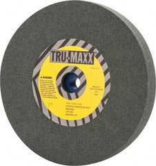 Tru-Maxx - 80 Grit Silicon Carbide Bench & Pedestal Grinding Wheel - 10" Diam x 1-1/4" Hole x 1-1/2" Thick, 3250 Max RPM, K Hardness, Medium Grade , Vitrified Bond - Apex Tool & Supply