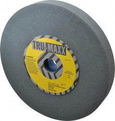 Tru-Maxx - 80 Grit Silicon Carbide Bench & Pedestal Grinding Wheel - 12" Diam x 1-1/2" Hole x 1-1/2" Thick, 2705 Max RPM, K Hardness, Medium Grade , Vitrified Bond - Apex Tool & Supply