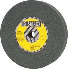 Tru-Maxx - 60 Grit Silicon Carbide Bench & Pedestal Grinding Wheel - 12" Diam x 1-1/4" Hole x 2" Thick, 2705 Max RPM, M Hardness, Medium Grade , Vitrified Bond - Apex Tool & Supply