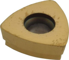 Seco - 218.19160 MD11 Grade F25M Carbide Milling Insert - TiAlN/TiN Finish, 0.187" Thick, 0.44" Inscribed Circle, 0.047" Corner Radius - Apex Tool & Supply