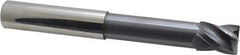Accupro - 3/4", 4 Flute, Single End, Solid Carbide, Corner Chamfer End Mill - 6" OAL, Right Hand Flute, 1" LOC, Right Hand Cut, 3-3/8" Extended Reach - Apex Tool & Supply