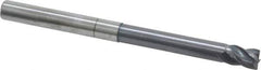 Accupro - 5/16", 4 Flute, Single End, Solid Carbide, Corner Chamfer End Mill - 4" OAL, Right Hand Flute, 7/16" LOC, Right Hand Cut, 2-1/8" Extended Reach - Apex Tool & Supply