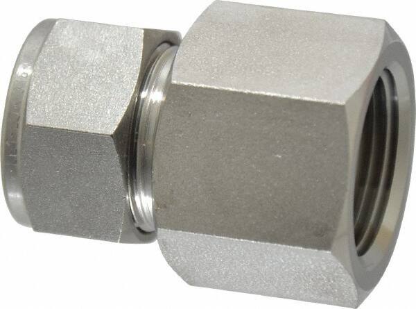 Ham-Let - 3/4" OD, Grade 316Stainless Steel Female Connector - Comp x FNPT Ends - Apex Tool & Supply