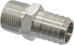 Ham-Let - 3/4" Grade 316 Stainless Steel Pipe Hose Connector - Barb x MNPT End Connections, 6,800 psi - Apex Tool & Supply
