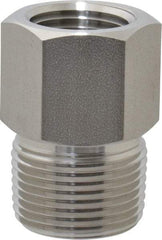 Ham-Let - 3/4 x 1/2" Grade 316 Stainless Steel Pipe Hex Bushing - MNPT x FNPT End Connections, 4,600 psi - Apex Tool & Supply