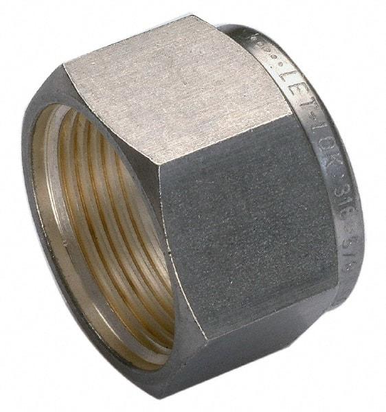 Ham-Let - 2mm OD, Grade 316Stainless Steel Nut - FNPT Ends - Apex Tool & Supply