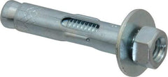 Red Head - 3/8" Diam, 3/8" Drill, 1-7/8" OAL, 2-3/4" Min Embedment Sleeve Concrete Anchor - Steel, Zinc-Plated Finish, Hex Nut Head, Hex Drive - Apex Tool & Supply