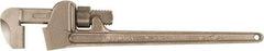 Ampco - 48" Aluminum Bronze Alloy Nonsparking Pipe Wrench - 7-9/16" Pipe Capacity - Apex Tool & Supply