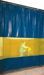 Steiner - 6 Ft. Wide x 9 Ft. High, Vinyl Welding Welding Curtain Kit - Yellow with Universal Mounting Hardware - Apex Tool & Supply