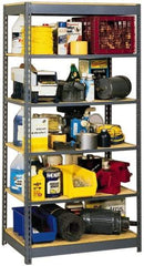 Edsal - 5 Shelf Starter Open Steel Shelving - 4,000 Lb Capacity, 48" Wide x 96" High x 24" Deep - Apex Tool & Supply