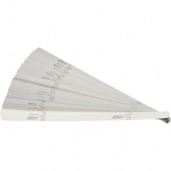 SPI - 32 Piece, 0.001 to 0.03" Thick, Parallel Feeler Gage Set - 12" Leaf Length, 1/2" Wide, High Carbon Steel - Apex Tool & Supply