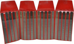 SPI - 20 Piece, 0.001 to 0.025" Thick, Parallel Feeler Gage Set - 6" Leaf Length, 1/2" Wide, Steel - Apex Tool & Supply